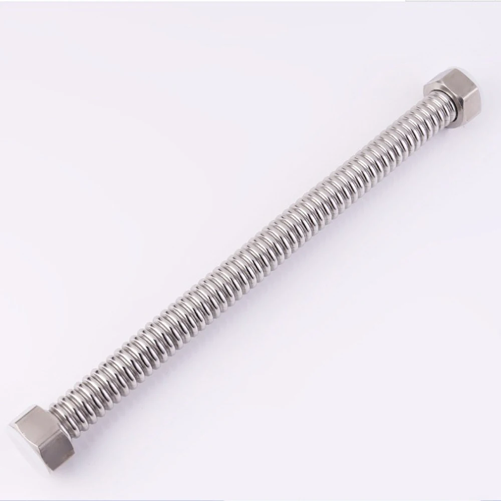 Stainless Steel 304 Corrugated Pipe 4mm6mm Water Heater Shower Inlet Pipe Solar Metal Hose Leakproof