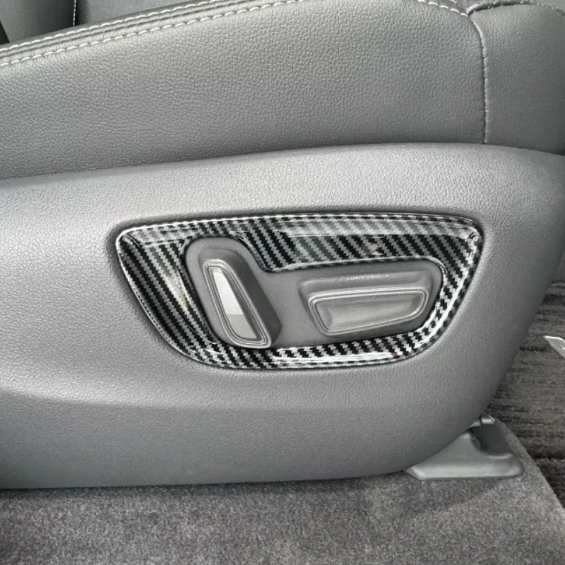 

For Toyota Land Cruiser 250 Prado LC250 2024 ABS Car Seat Adjusting Switch Panel Cover Trim Sticker Interior Accessories