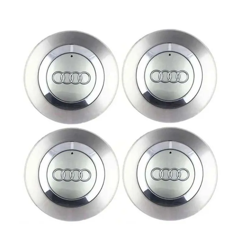 4Pcs Car Wheel Center Hub Caps 8E0601165 4E0601165A Badge Rim Hubcap For Audi A3 A4 A5 A6 S6 S8 TT A8 Quattro Emblem Accessories