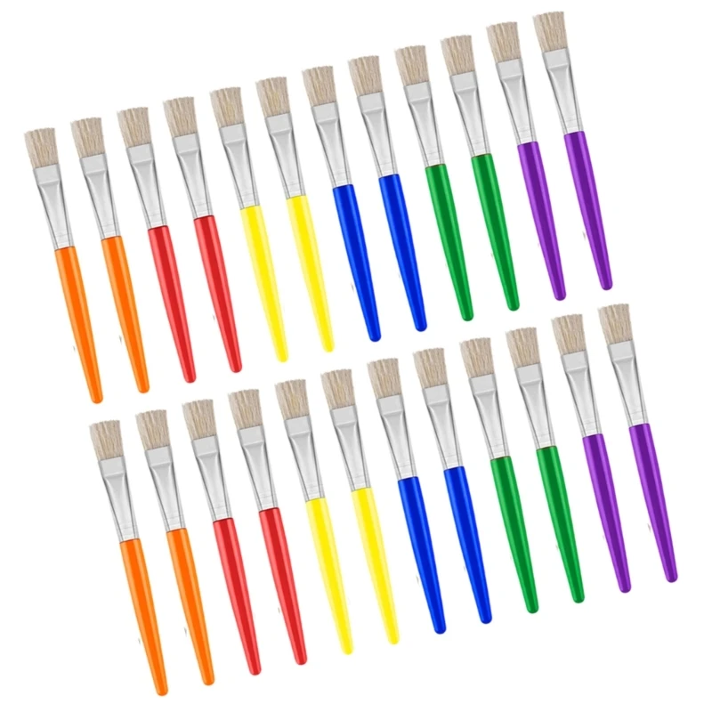 10/12/24/30 Pz Pennello per acquerello Pennello per bambini Kid Art Set per Olio Acrilico Acquerello Pittura a guazzo K1KF