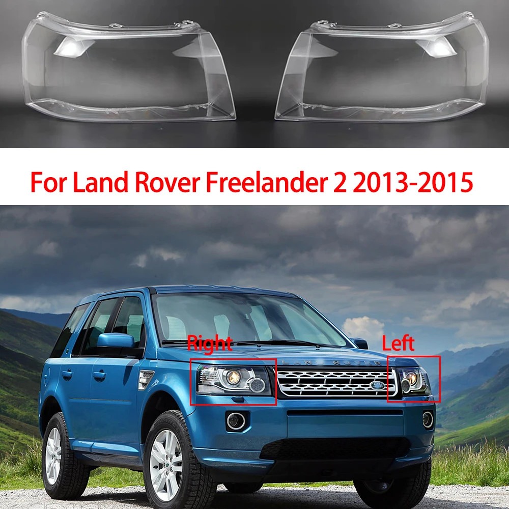 For Land Rover Freelander 2 2013-2015 Front Headlight Cover Transparent Glass Headlamp Shell Lens Replace Original Lampshade