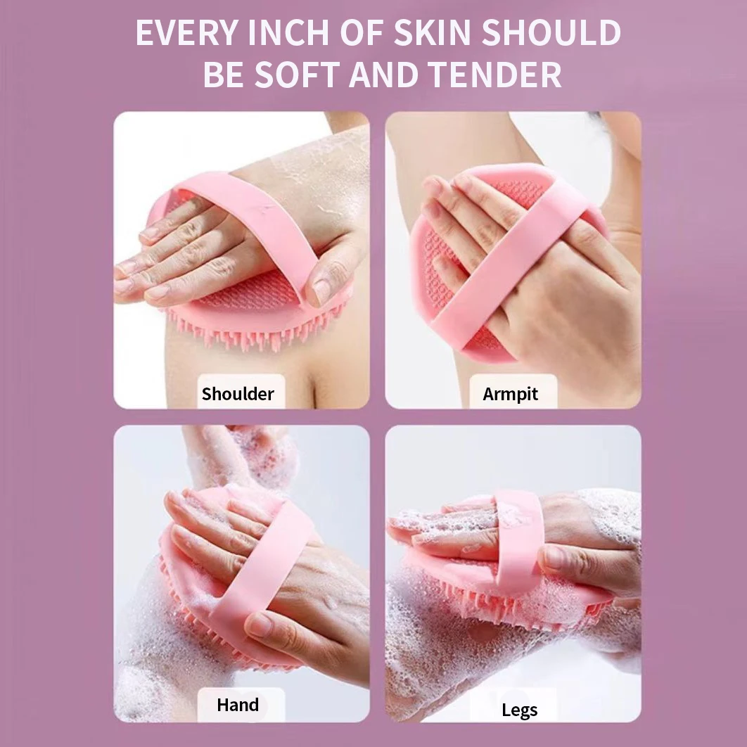 6/3/1 قطعة فرشاة استحمام دوامة من السيليكون المضلع - فرشاة تدليك، فرشاة استحمام، فرشاة استحمام، فرشاة غسيل للشعر - مناسبة #5