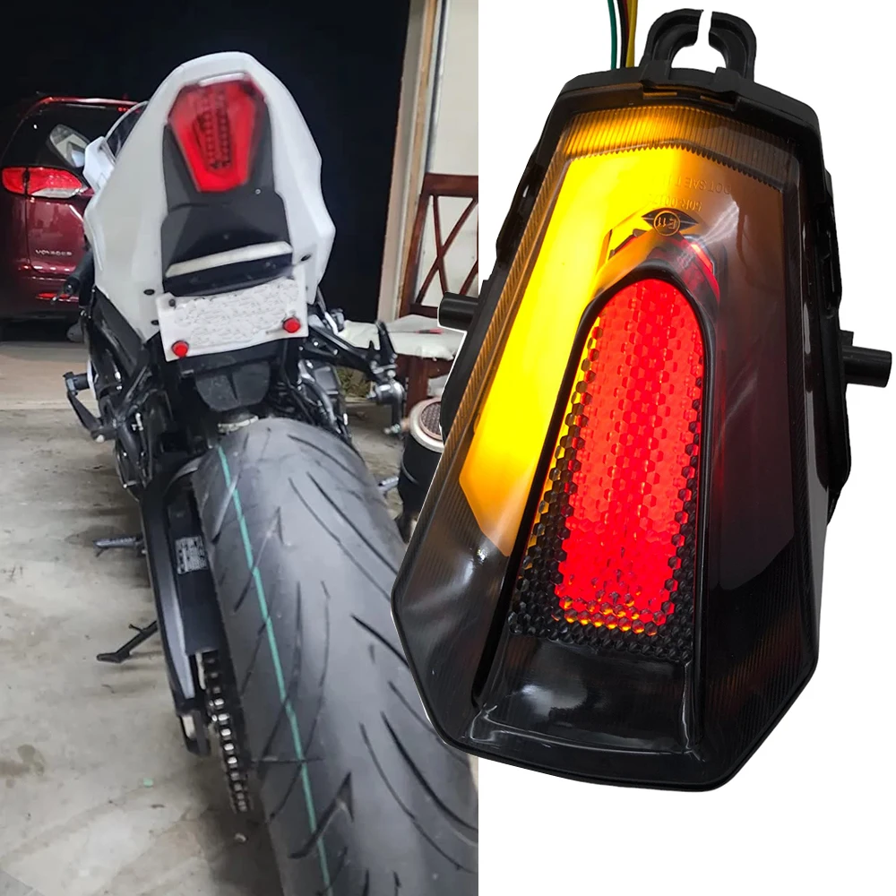 GSX-R1000 Fender Eliminator Motor Itegrated Rear Tail Brake Light For Suzuki GSXR 1000 2017-2023 2024 GSXR1000 Turn Signals LED