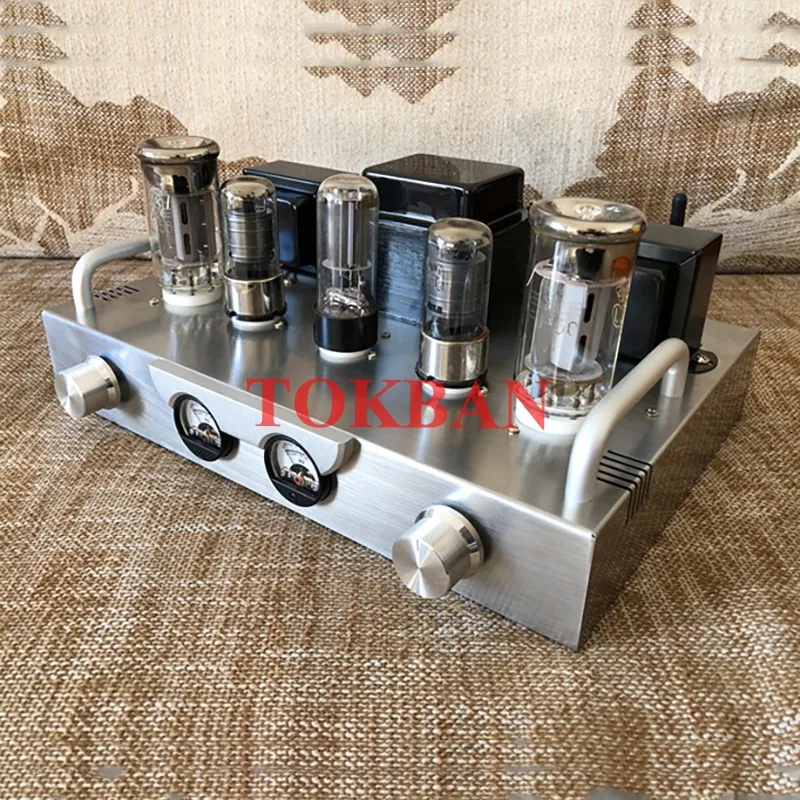 Tokban Fu50 Vacuum Tube Amplifier Kit Diy High Power 8w*2 Bluetooth 5.0 HIFI Class A Audio Amplifier Vu Meter Diy Amp Audio