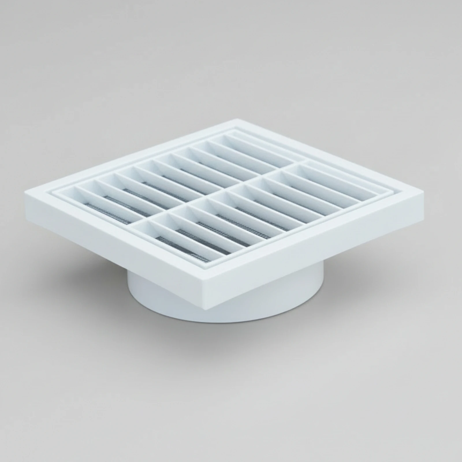 Ventilation Grille with Mesh White Exhaust Vent Cover Louver Vent Cover Easy to Install Moisture-Proof for Kitchen