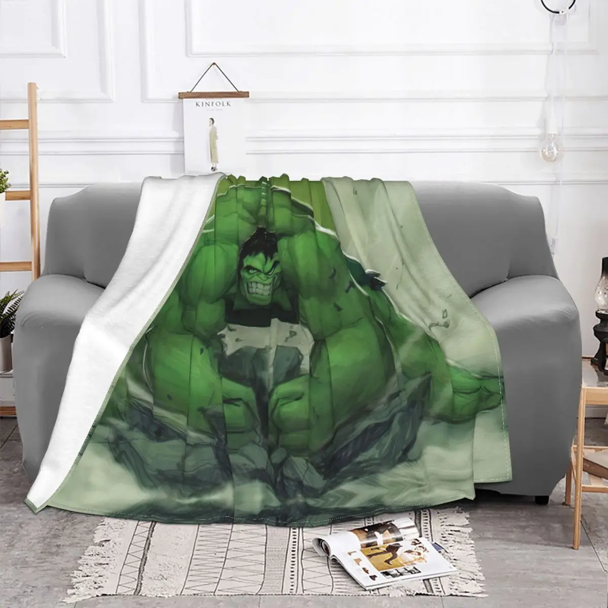 Stone Marvel Hulk Blanket Fleece All Season Breathable Ultra-Soft Throw Blankets For bed Plush Thin Quilt