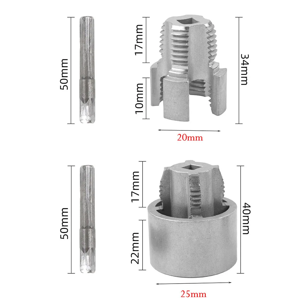 2pcs 20mm 25mm PPR Water Pipe Internal Thread Opener For =Pvc Pipe Thread Pipe Thread Tap Hand Electric Drills Hand Tools
