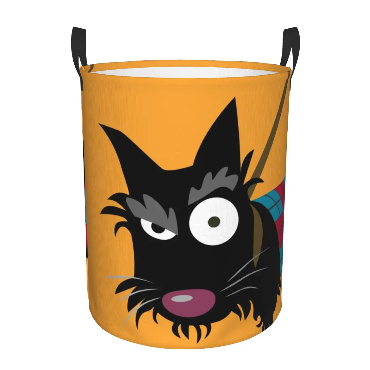 Scottie Eye Laundry Hamper Large Storage Basket Cartoon Dog Scottish Terrier Kids Nursery Toy Organizer