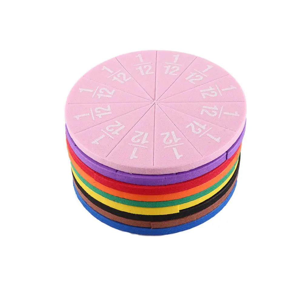 Shaped Math Toy Learning Tool Fraction Instrument Demonstrator Fraction Educational Math Teaching Toy Montessori Educational