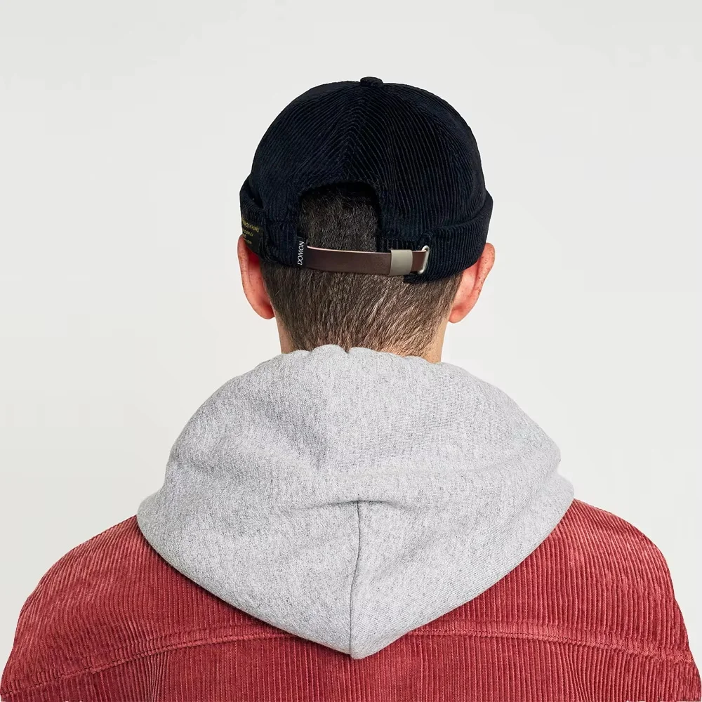 قبة القبعات الرجال العصرية الأسود الرجعية بروكلين إلكتروني التطريز البيسبول القطن قابل للتعديل عارضة قبعة الهيب هوب قبعات للحماية من الشمس #2