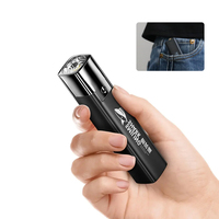 Portable USB Rechargeable 3 Work Modes Built Battery 6-8H High Power LED Flashlight Smiling Shark Camping Waterproof Torch Lamps