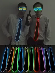 LED Light Up Man Tie DJ Dance Nightclub Supplies Wedding Valentine's Day Birthday Decoration Costumes Bar KTV Bow Tie