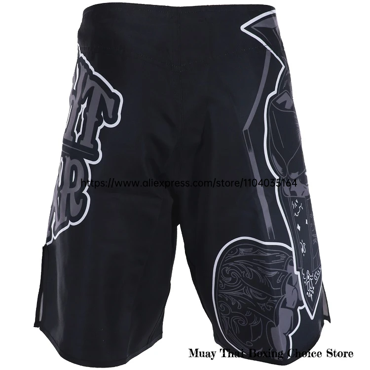 MMA-Shorts zum Training, Kickboxen, Drache, schwarze Kampfshorts für Kampfsport, Cage Fight, Muay Thai, BJJ, Boxen, Grappling – Detail 9