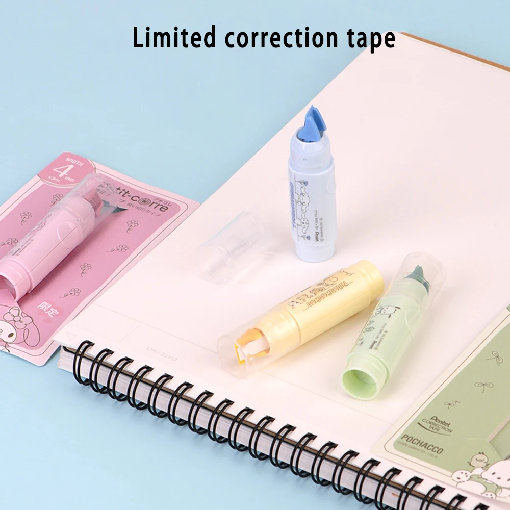 Japan Pentel 2022 Joint Limited Cartoon Animal 3 Function 5 Function Module Pen Shell Correction Belt Student School Supplies