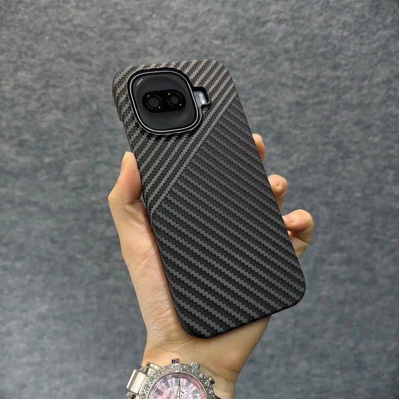 

For Vivo iQOO Z11 Turbo Case Matte Hard Carbon Fiber PC Texture Cover For iQOO 15R Lightweight Shockproof Phone Shell