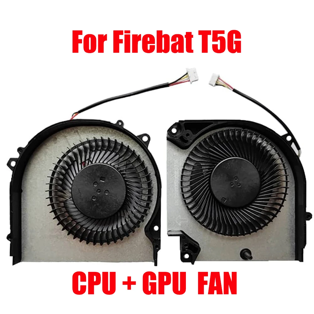 Firebat T5G T5G-5R56 용 노트북 CPU GPU 선풍기, DC5V, 0.50A, 4 핀 A 쌍, 신제품