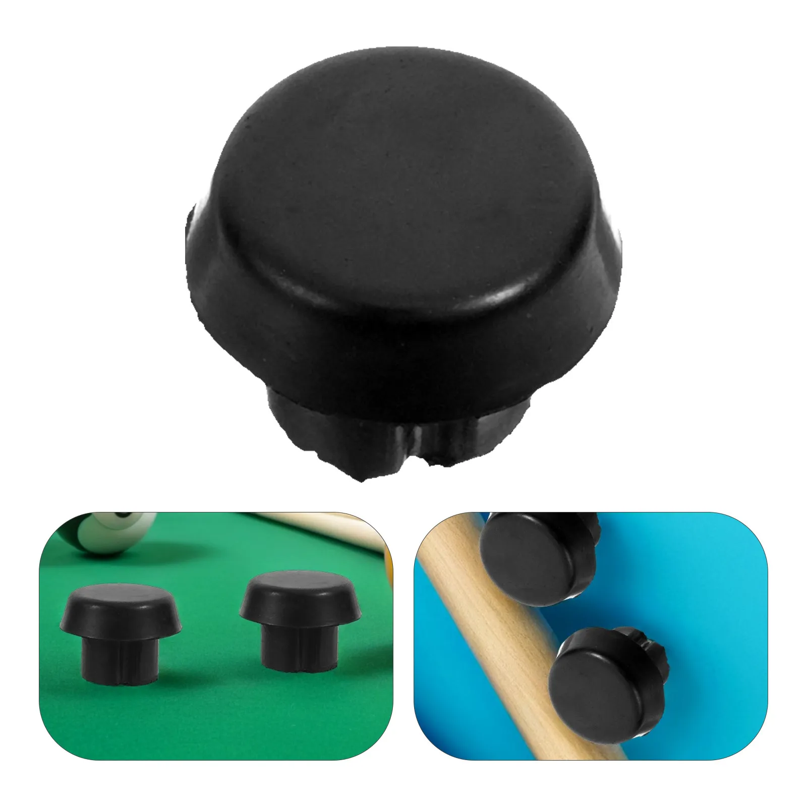 

8Pcs Billiard Cue Rubber Bottom Pool Cue Stick End Protector Cap High Elasticity Wear Resistant Quiet Play Bumper