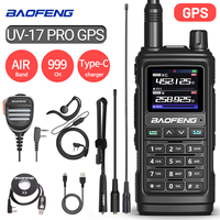 Baofeng UV-17 Pro GPS Walkie Talkie Air Band Long Range Wireless Copy Frequency Type-C Charger UV K5 UV-5R Ham Two Way Radio