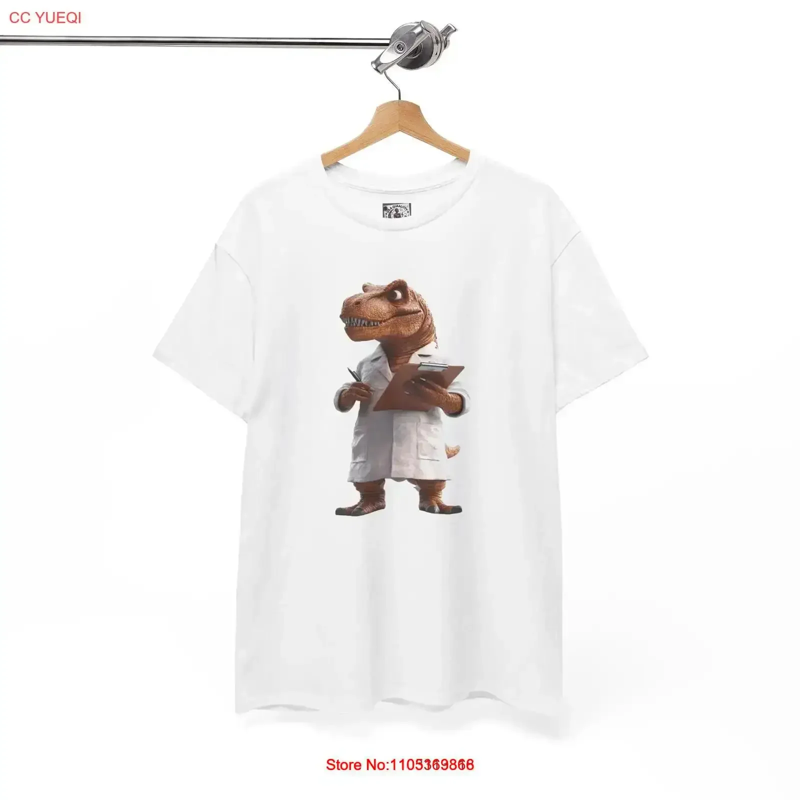 ديناصور طبيب تي شيرت مضحك لعشاق دينو الحيوان خمر غسلها موضة لينة ملابس يومية الشارع الشهير أنيق خمر