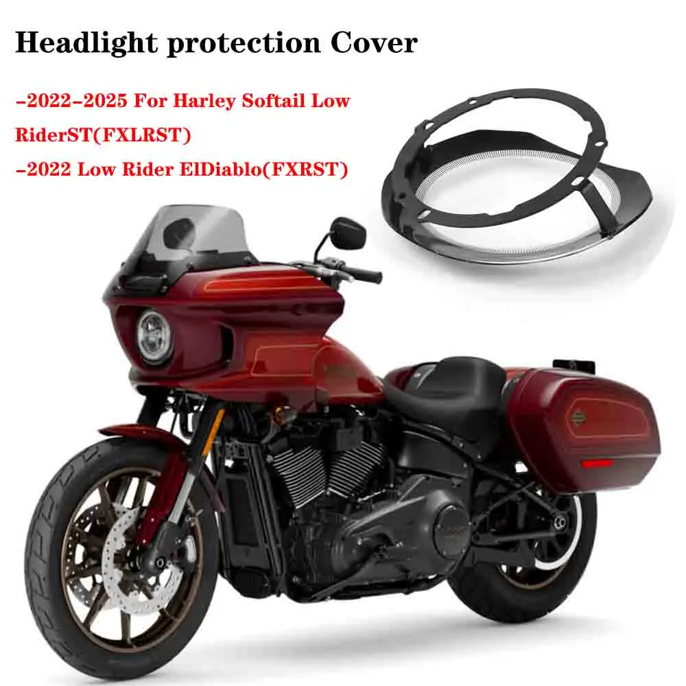 

NEW Motorcycle Headlight Protection Cover Guard Fairing 2022-2025 For Harley Softail Low Rider ST For Low Rider El Diablo 2025