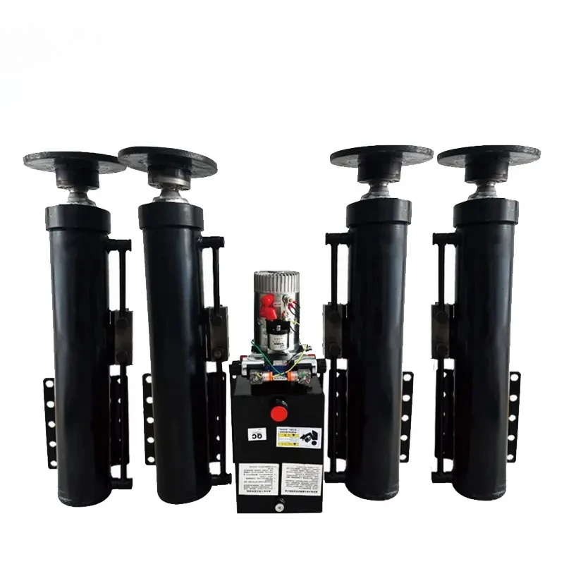 Anpassbare selbstnivellierende hydraulische Stützbeine. Hydraulisches Nivelliersystem für Wohnmobile, Wohnmobile, Wohnmobile, Hydrauliq-Stabilisator