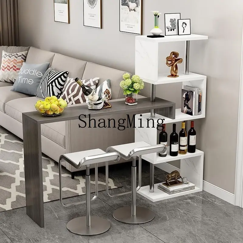 

FG simple household bar table small bar table against the wall living room entrance partition creative wine cabinet bar