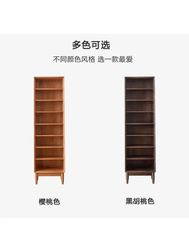 Bookshelves and bookcases integrated solid wood pine floor-to-ceiling bedroom shelf Japanese narrow high living room display