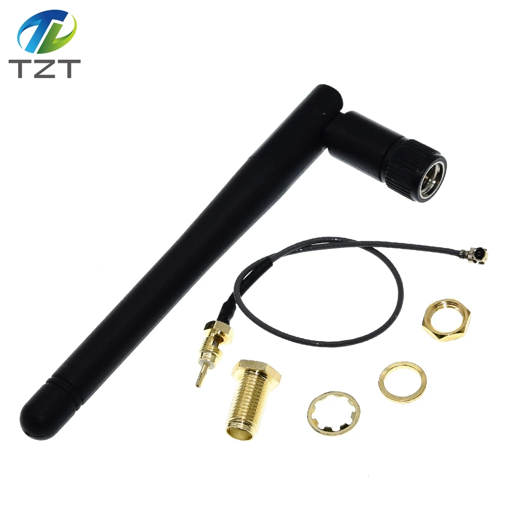 2.4GHz 3dBi WiFi 2.4g Antenna Aerial RP-SMA Male wireless router+ 17cm PCI U.FL IPX to RP SMA Male Pigtail Cable ESP8266 ESP32 image 5