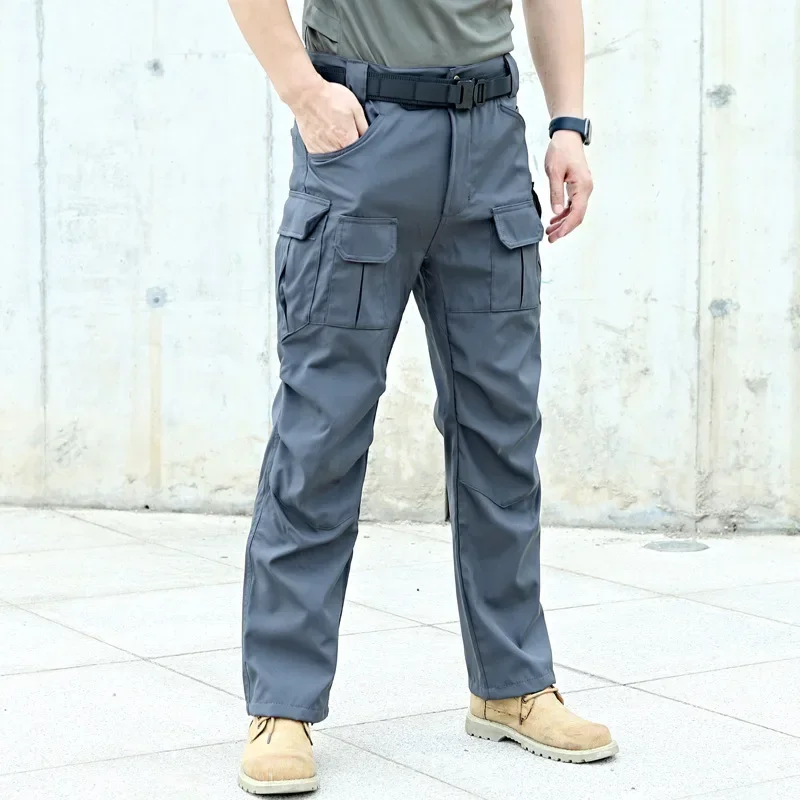 Casual Man Pants Multi-Pocket Tactical Cargo Pants Wear-resistant Combat Men's Cargo Pants Hiking Joggers Trousers