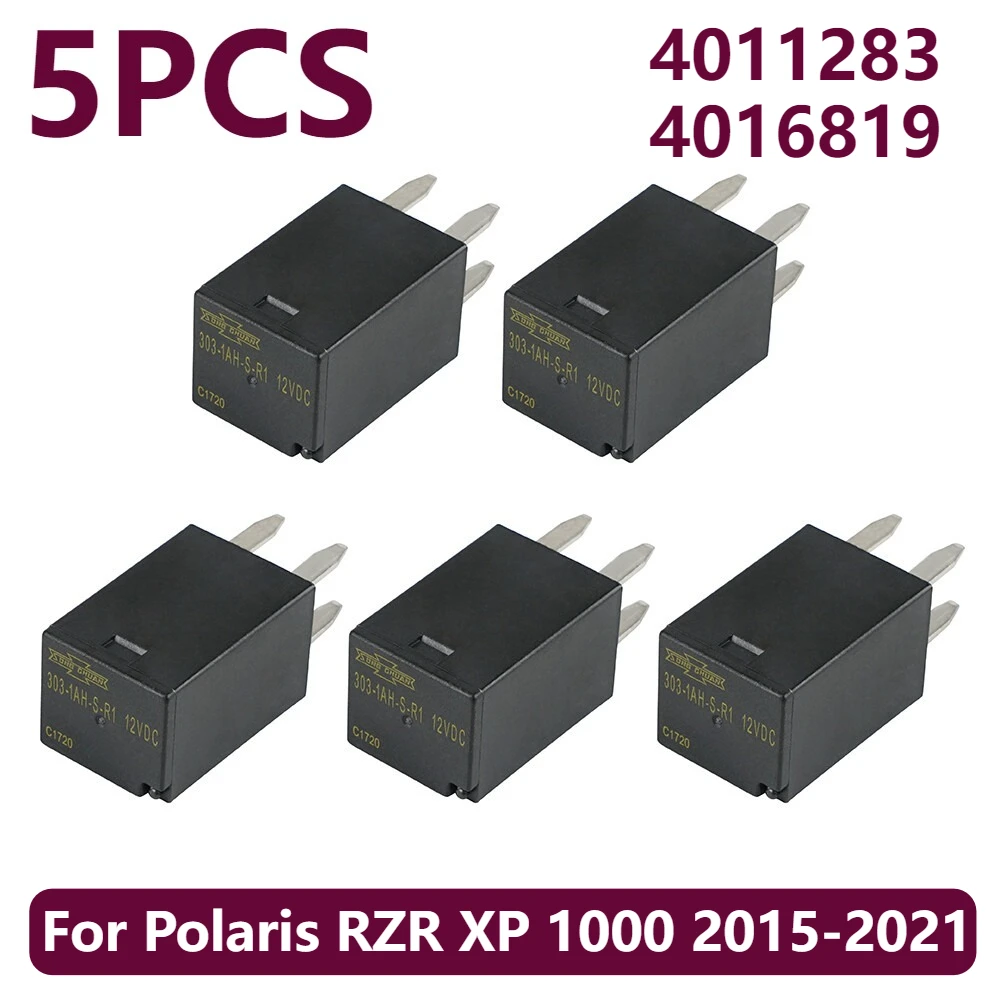 

5PCS Electrical Relays 12V For Polaris RZR XP 1000 2015-2021 4011283 4016819 303-1AH-S-R1