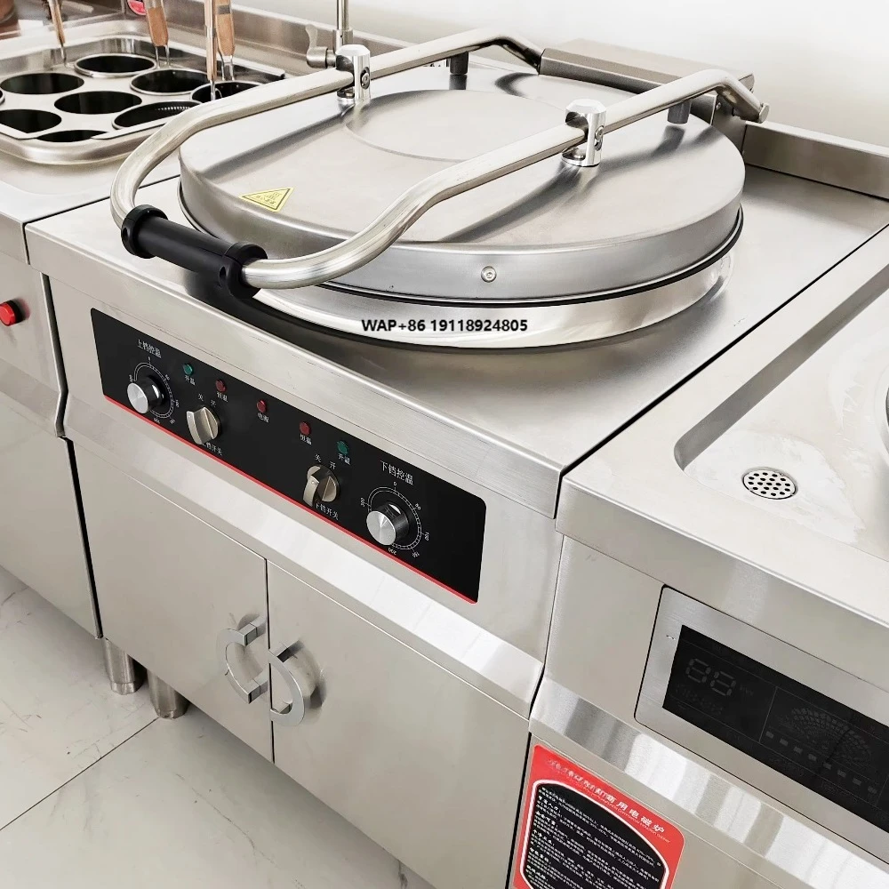

Commercial Electric Crepe Maker with Dual-Sided Heating Gaufrier Flavoured Pancake Machine Crepe Machine