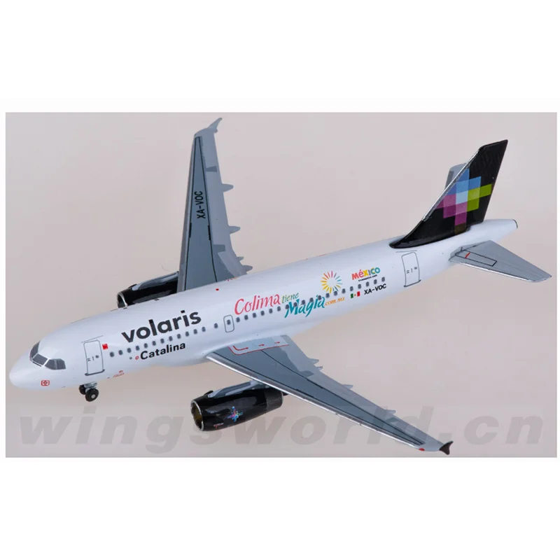 Diecast Scale 1:400  AC411250  Volaris  A319  XA-VOC  Alloy Metal  Aircraft Model Decorative Gift Collection Toys