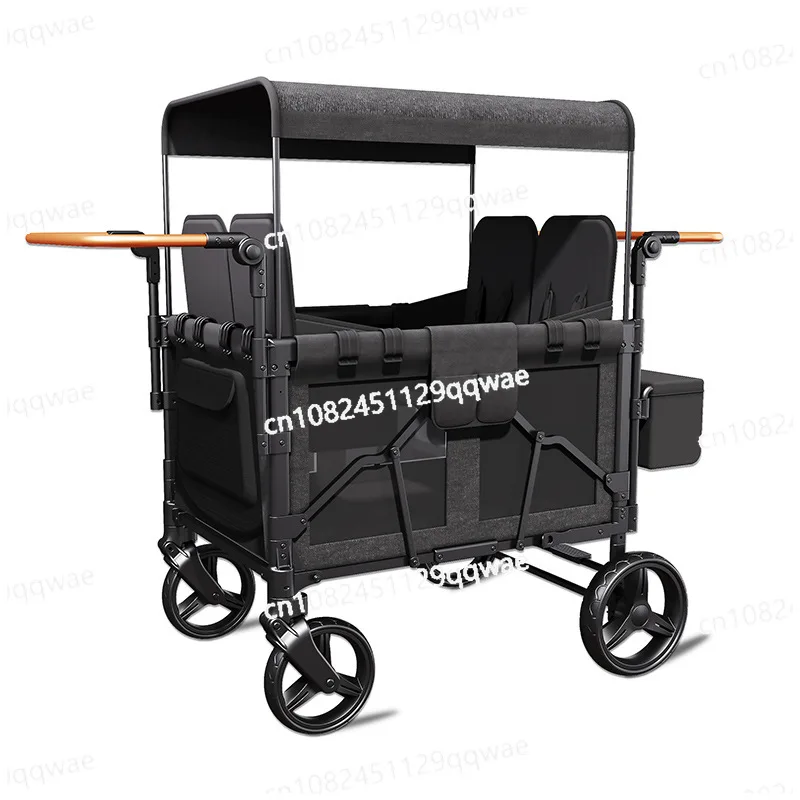 

High quality Collapsible 4 Seater Wagon with 5 Point Harnesses Buckle and camp car for four people