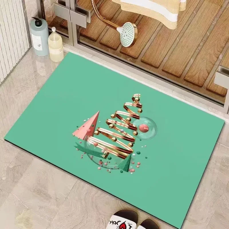 عيد الميلاد الديكور السجاد عيد الميلاد إكليل حصيرة شجرة عيد الميلاد عيد الميلاد الكرة المضادة للانزلاق ماصة السجاد عطلة الديكور