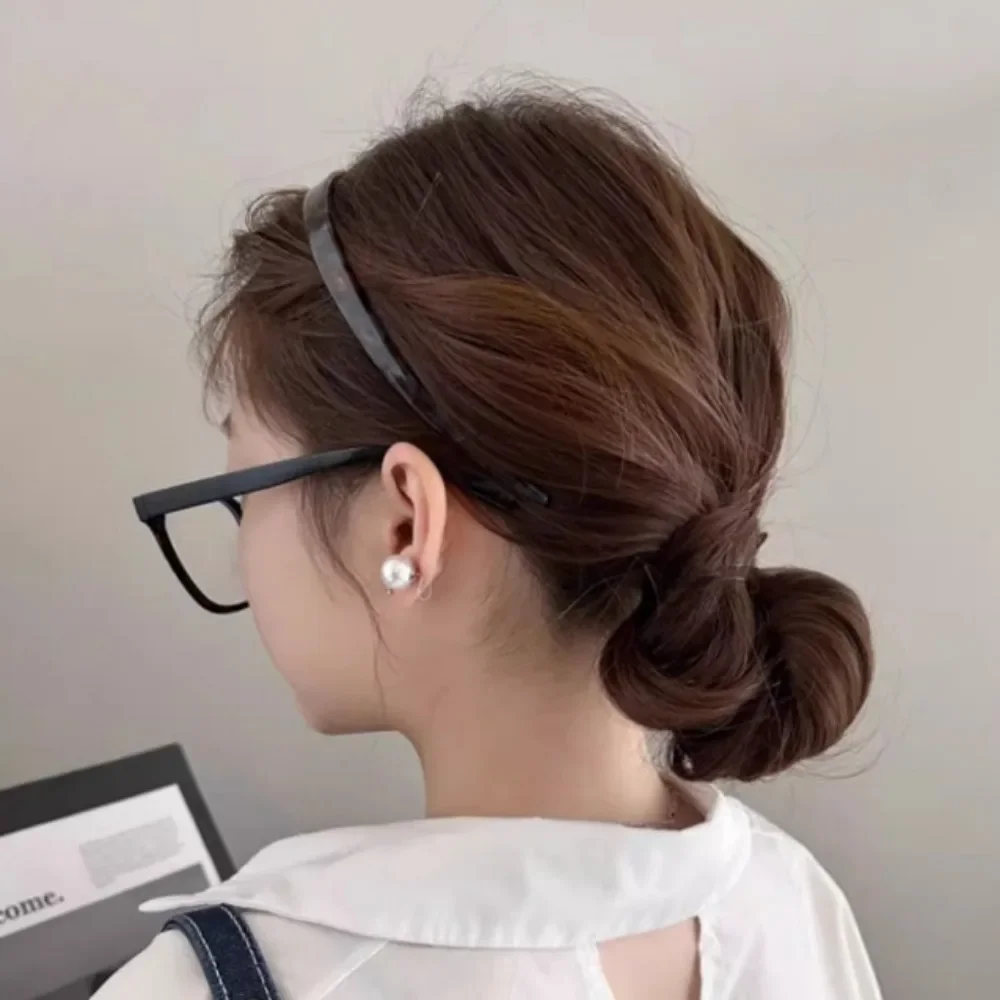 1PC 新非クランプ耳骨ヘアアクセサリー女性アンチスリップ酢酸ヘッドバンド女の子ヘアバンドヘアスタイリングツール
