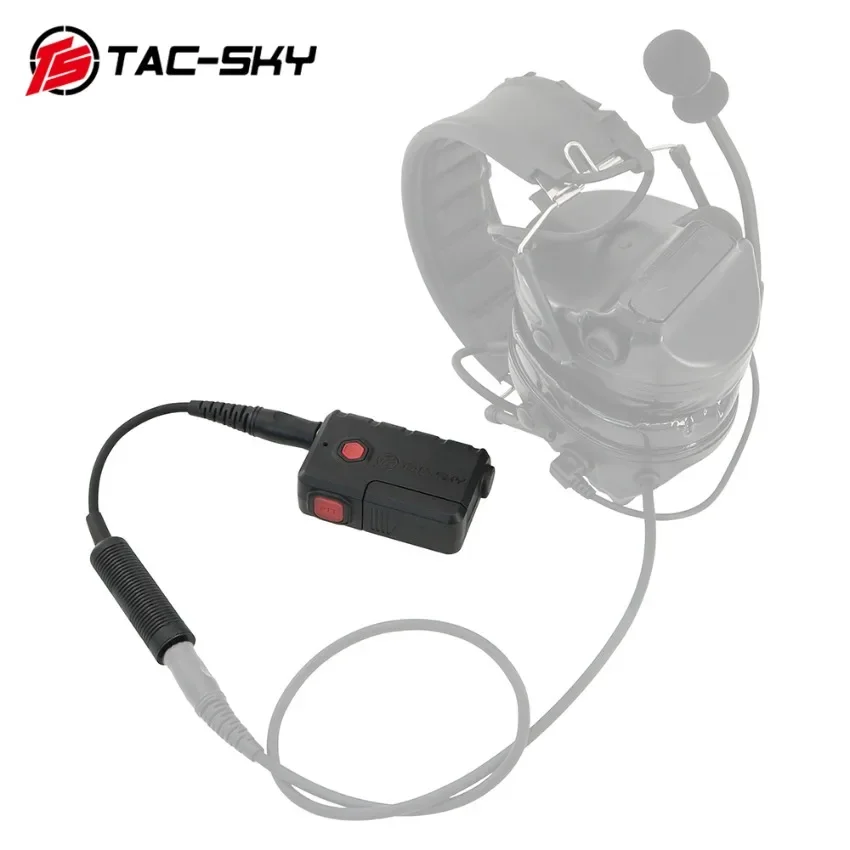 TAC-SKY Tactical Headset Adapter Bluetooth Ptt for PELTO/ MSA/ AMP /TCI Tactical Headset COMTAC Shooting Hunting Headphone