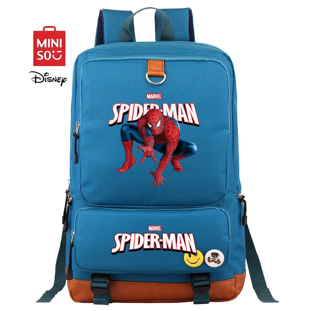 

MINISO Disney Marvel 2025 New Super Hero Spider Man Children's School Bag Large Capacity Teenage Boys School Fashion Backpack