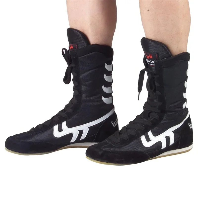 Indoor Men Professional Boxing Wrestling Fighting Weightlift Shoes Women Soft Bottom Wearable Training Boxing Fighting Boots