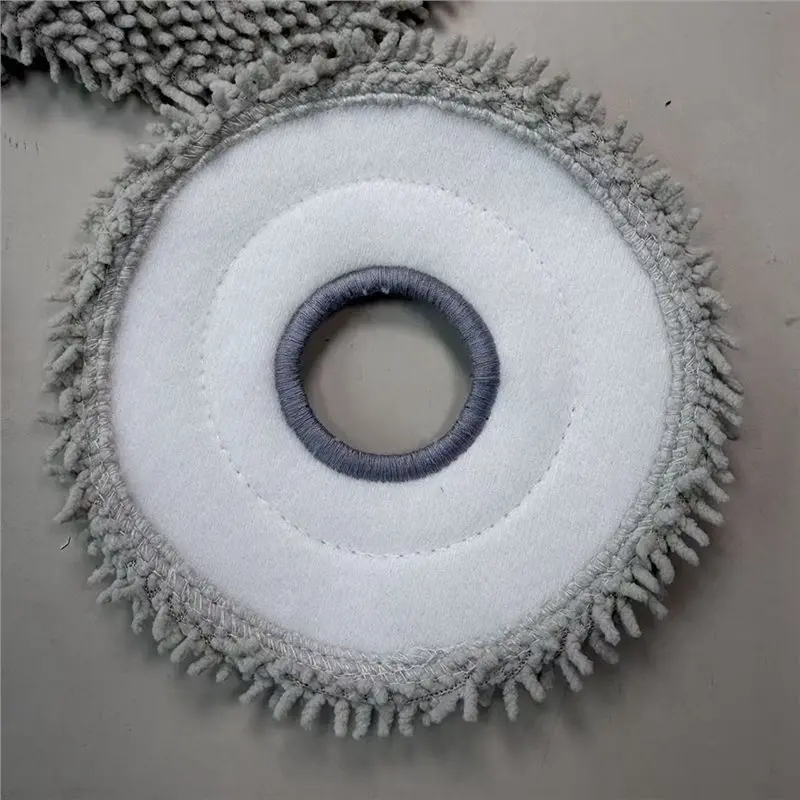 ABUD Replacement Mop Pad for ECOVACS T50 Pro Max N50 Pro Robot Vacuum, 4Pcs Chenille Mopping Cloth, High-Density Washable