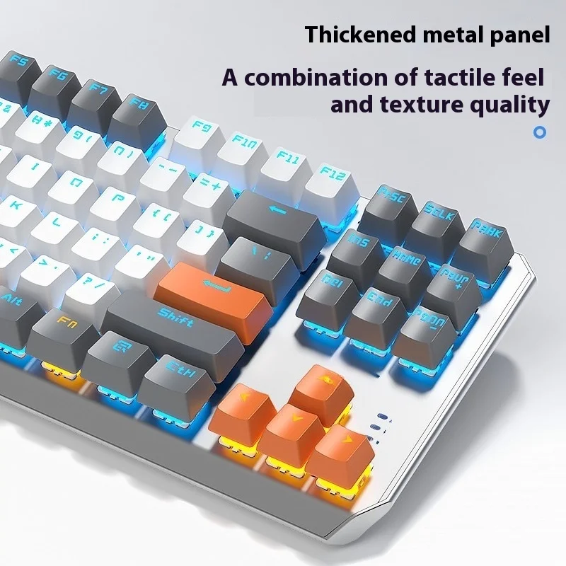 For Tarantula 87-key mechanical keyboard and mouse set F3087 wired e-sports game computer special keyboard and mouse gree