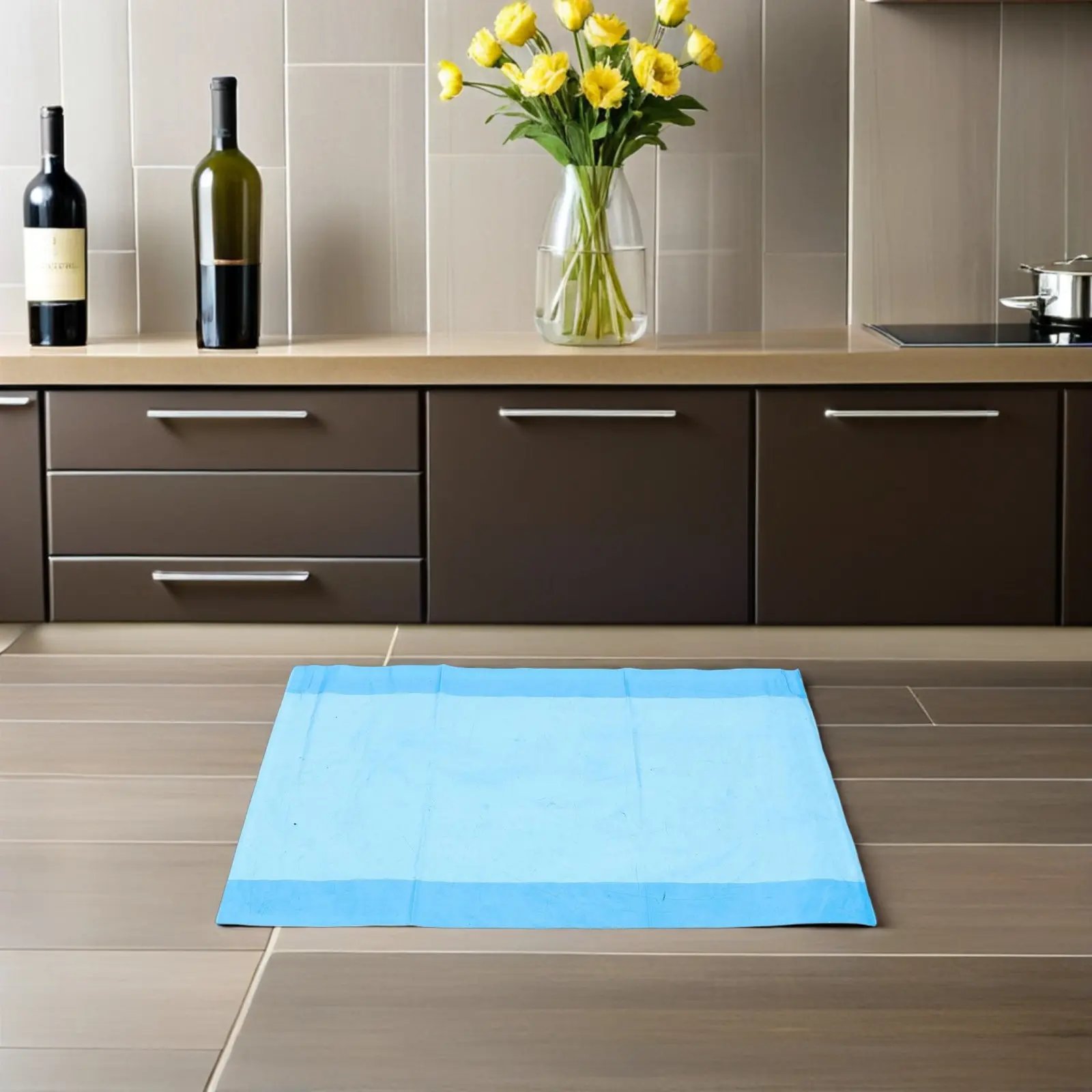 

100Pcs Baking Parchment Film Thick Reusable Plastic Stretch Lids for Proofing Freezing Cover Half Sheet Pan Food