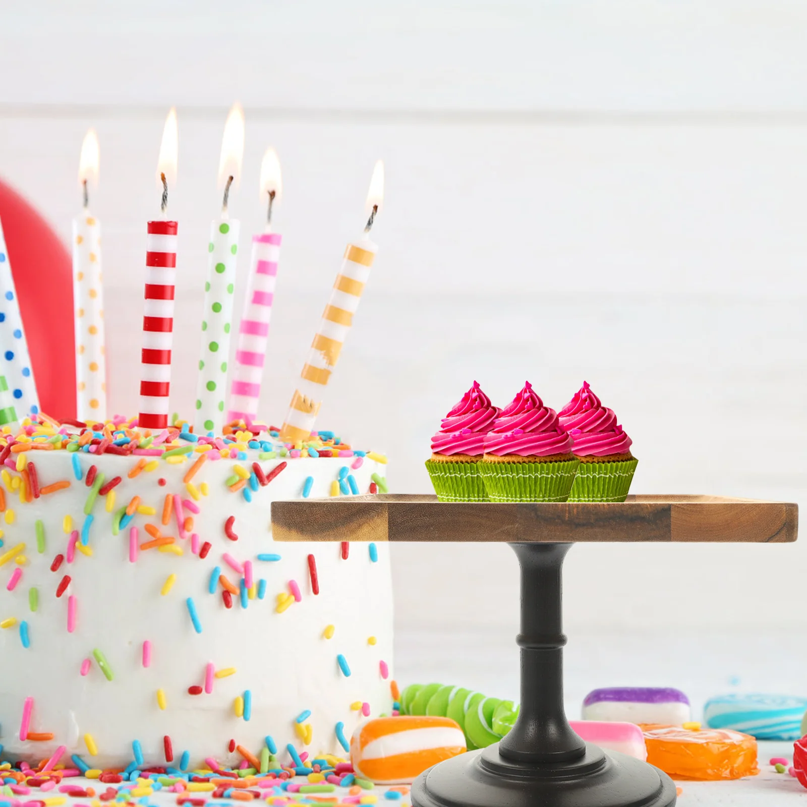 

Stand Cake Tray For Wedding Party Dessert Display Stand High Base Cake Plate Fruit Serving Tray Bakery Display Rack