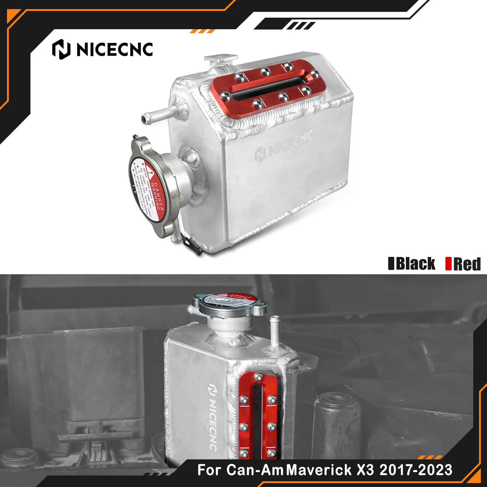 

Upgraded Coolant Reservoir Tank For Can-am Maverick X3 2017-2022 R RR Max Sport 1000R Trail 800 Defender Pro UTV Accessories