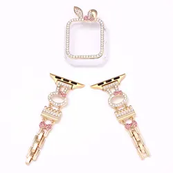 Rabbit diamond-studded strap/case for Apple Watch band 40/41/44/45mm Cute Ladies Fashion Iwatch Series SE 8 9 7-1 Ultra strap