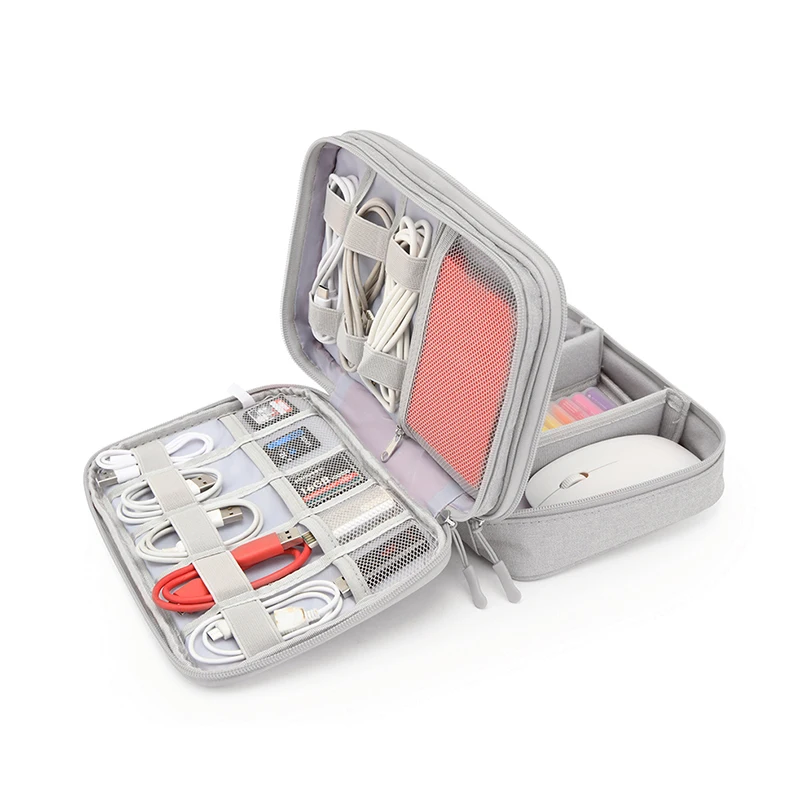 Large Capacity Electronic Storage Bag, Multifunctional Digital Storage Bag, Headphone Hard Drive, Power Bank Portable Power Pack