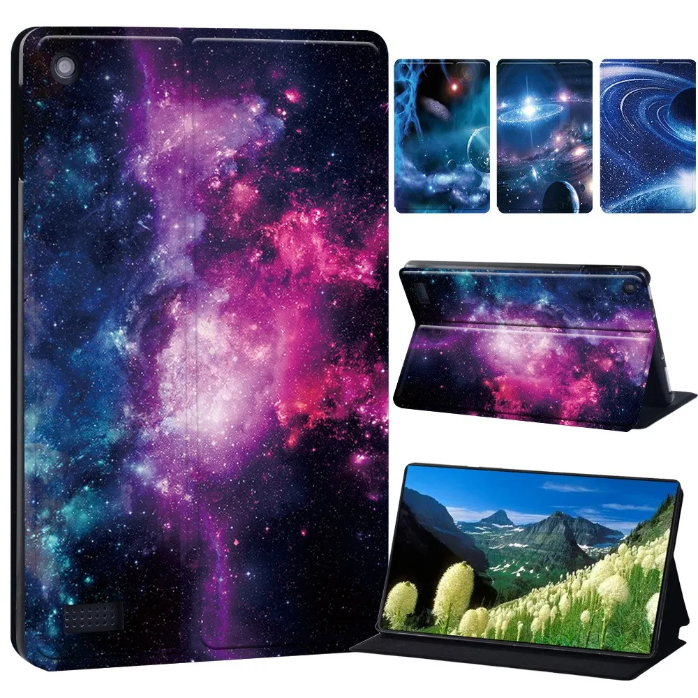 

Universal Case For Amazon Fire 7 (5th Gen 2015)/Fire 7 (7th Gen 2017)/Fire 7 (9th Gen 2019) Tablet Stand PU Lether Cover Case