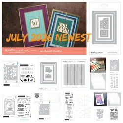 A6 Detailed Thin Frames Metal Cutting Dies Stencils for Decoration Layered Lotus Dies Stamps Set Scrapbooking DIY Album Crafts