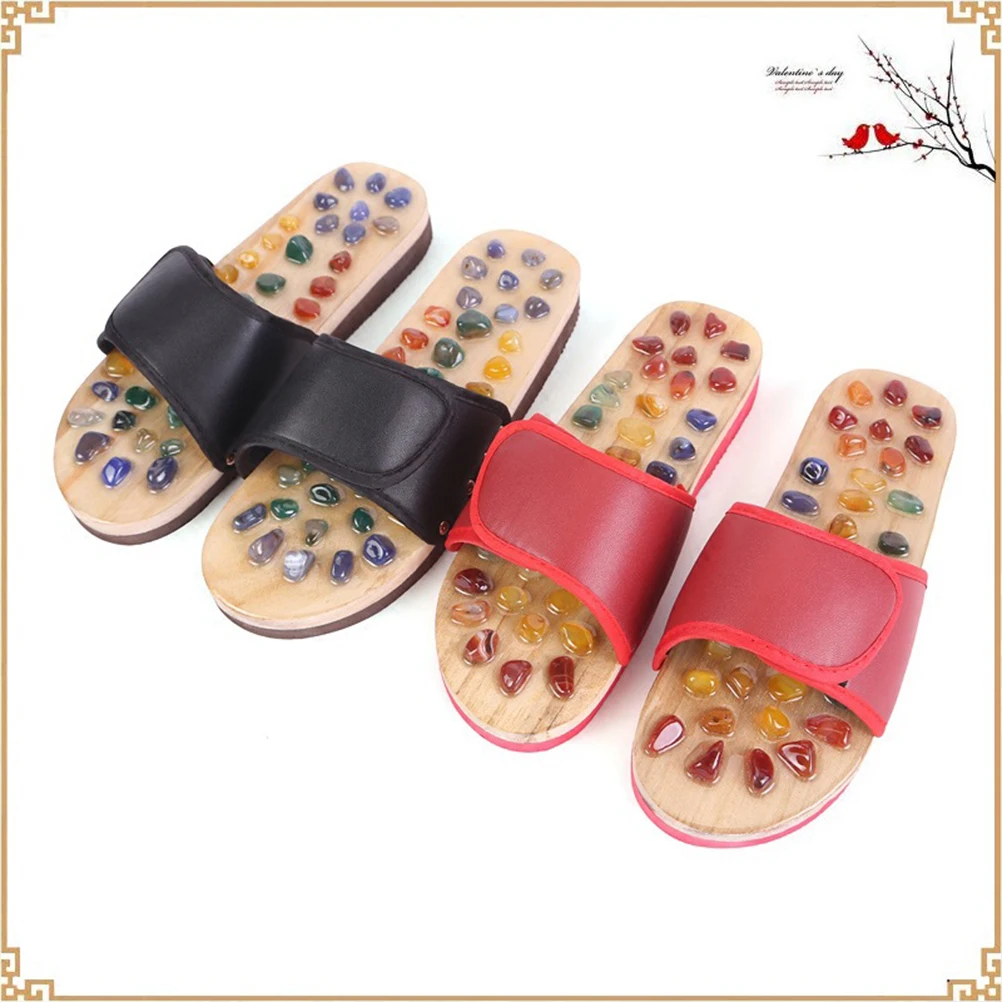 

Massage Slippers Reflexology Feet Foot Massager Health Shoes Agate Sandals Household Man