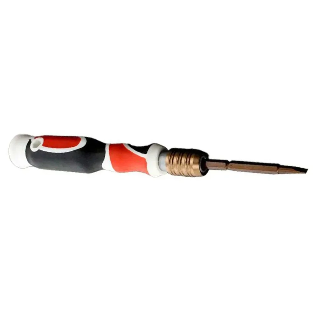 Dual Purpose Screwdriver Alloy Steel Anti-skid Handle Easy To Use Magnetic PP + PRT 1 Pcs 4mm Adjustable Office