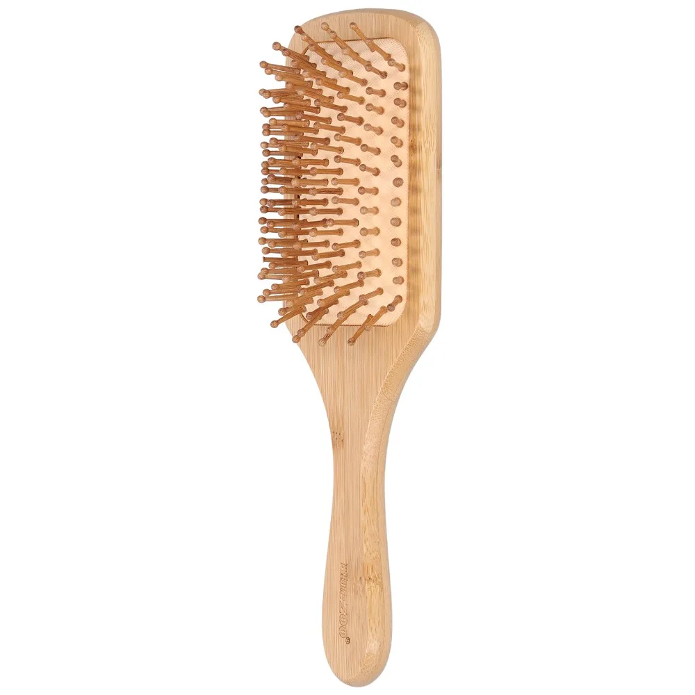 Gentle Bamboo Hairbrush Bamboo Anti-Static Scalp Massage Comb High Elastic Air Cushion Durable Massage Hair Brush All Hair Types